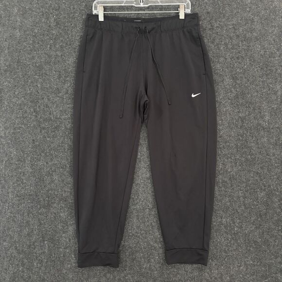 Nike Dri-FIT Pants Mens Large Athletic Joggers Tapered Fit Polyester DA0142-011 - Picture 1 of 11